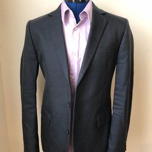 Patrizia Pepe Shiny Modern Slim Fit Navy Techno Suit 38